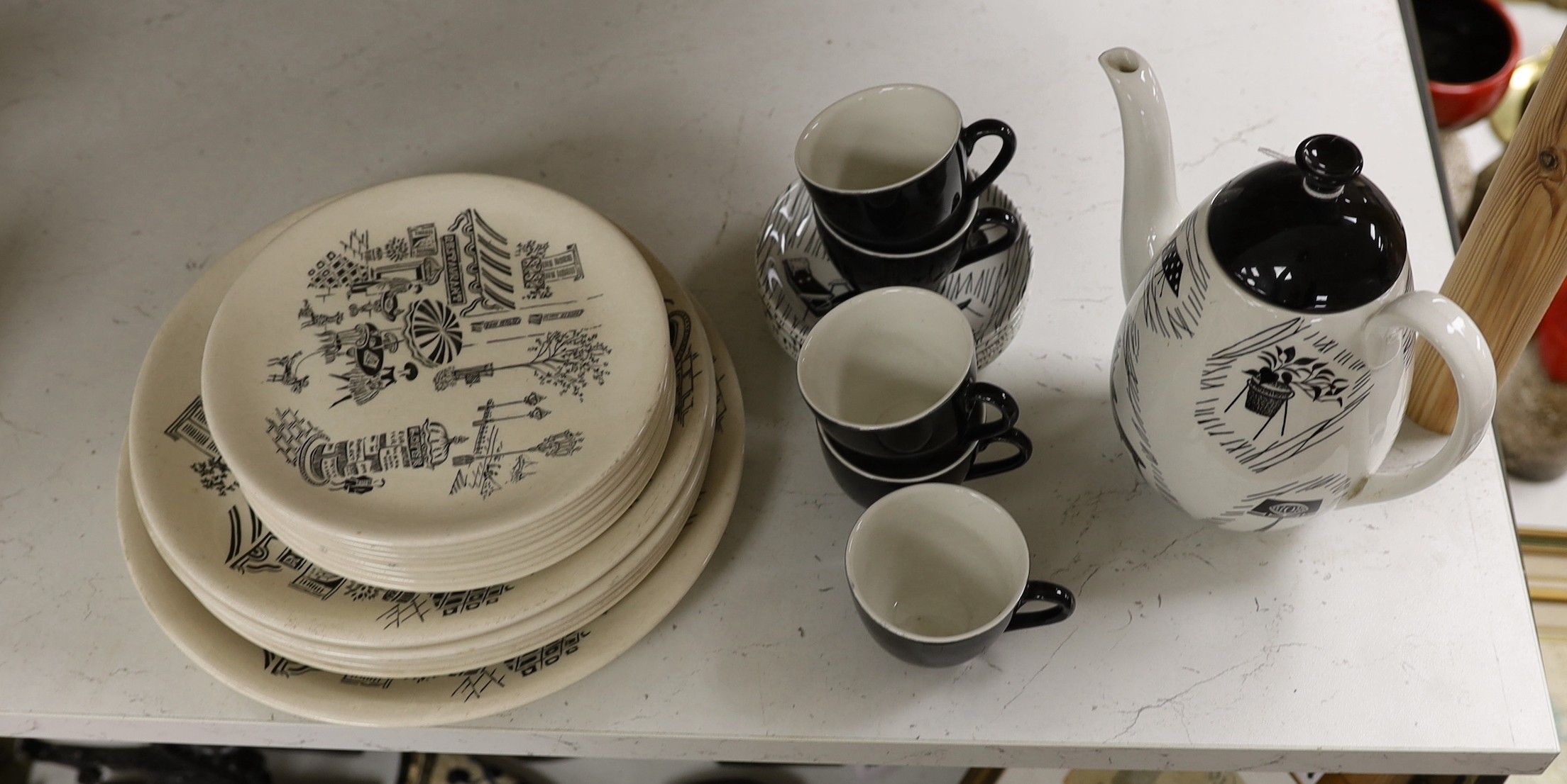 A part Ridgway ‘Homemaker’ coffee service, Parisienne